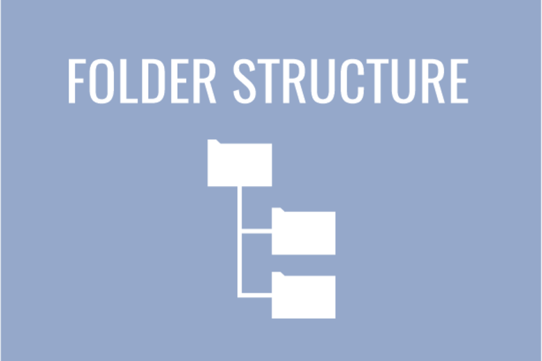 Folder structure with folders image