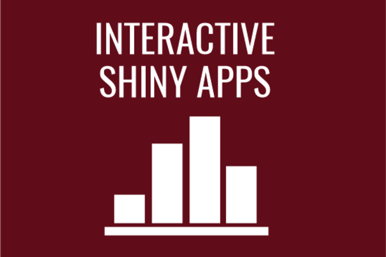 Interactive shiny apps with bar chart image