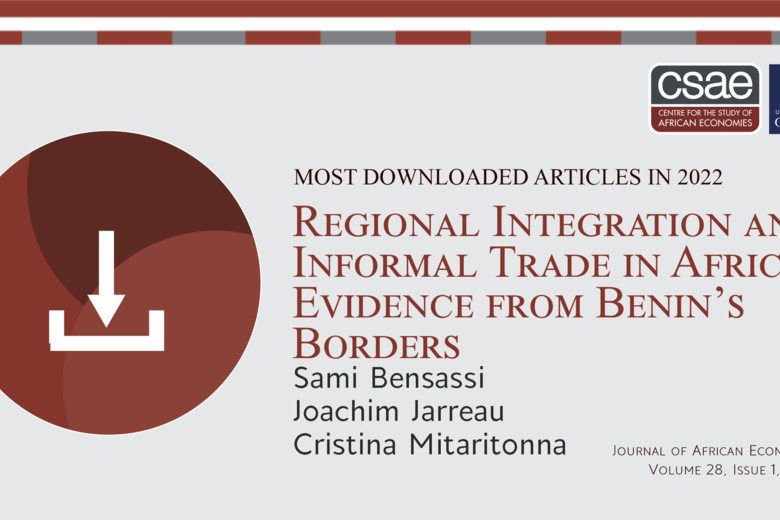 Most downloaded article from the Journal of African Economies graphic 2022