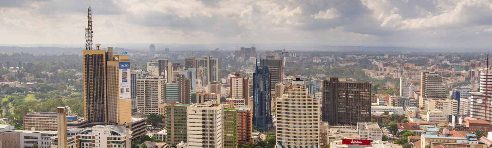 Aerial view of Nairobi's Business District
