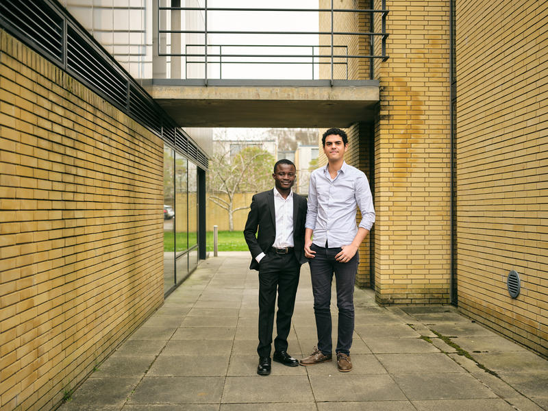 Photo of Karim Boudlal and Thomas Amoani at St Catz College 2025