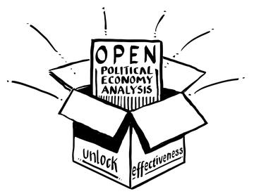 open pea box drawing by Peter Evans