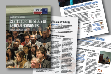 csae annual summary 2025 graphic including images of pages featured in the booklet