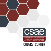 CSAE Coders' Corner graphic with red, blue and grey hexagons and the CSAE logo