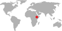 Map - red dot for ethiopia