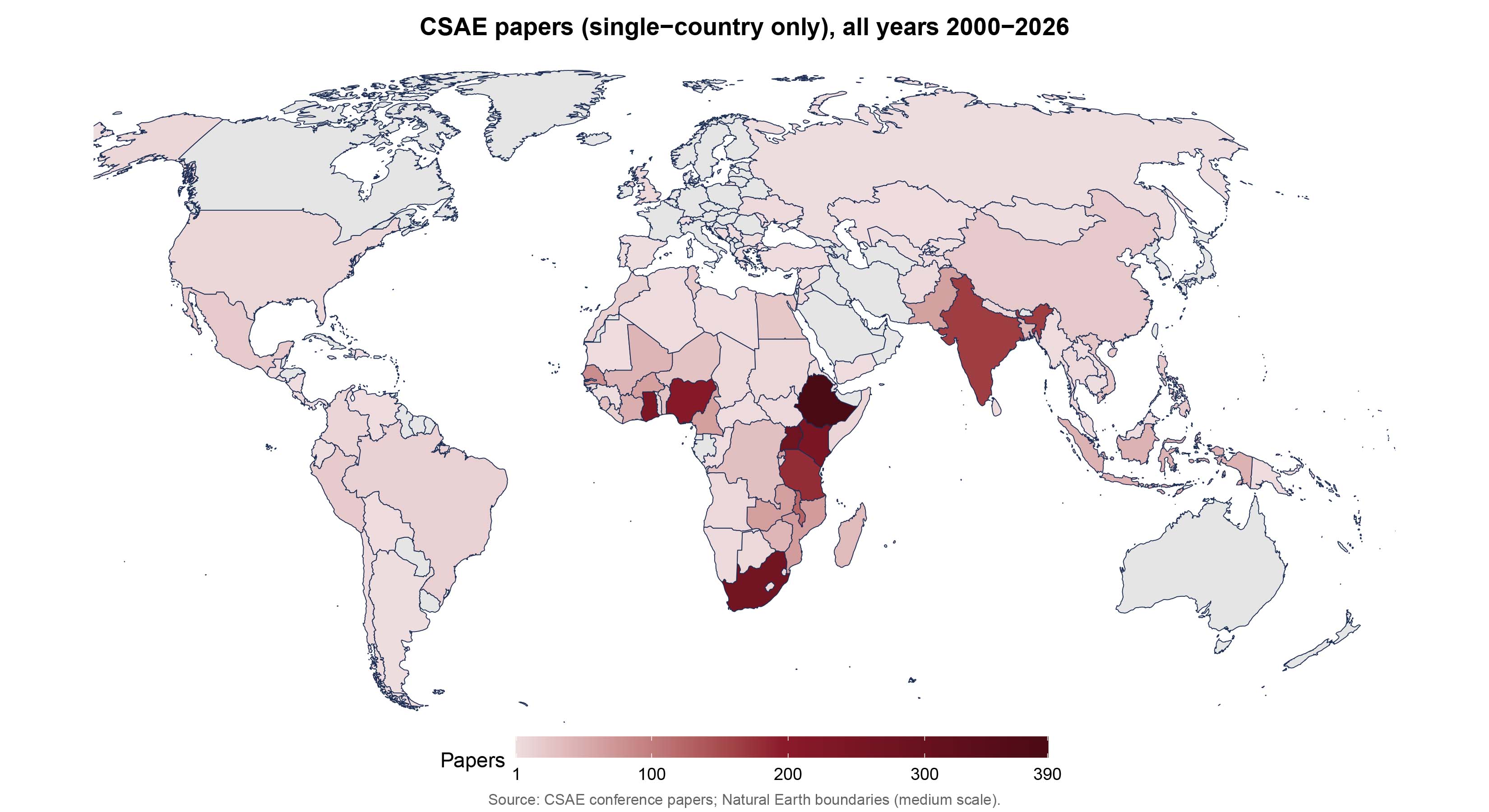 CSAE Conference papers (single-country only) all years 2000-2026