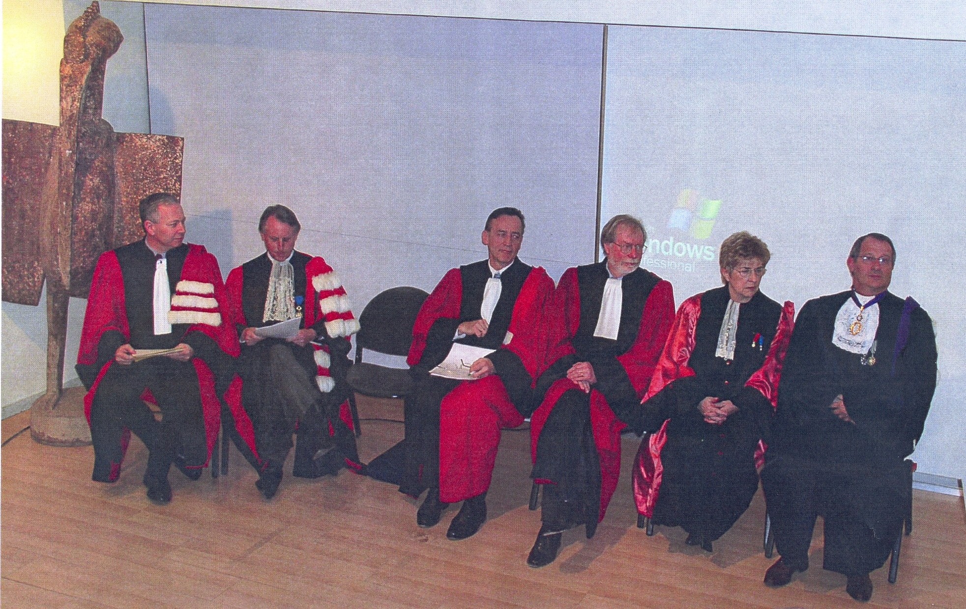  Jan Willem Gunning and Paul Collier receiving honorary doctorates from the University of Auvergne at Clermont-Ferrand for leading roles in economic research on Africa, 2007