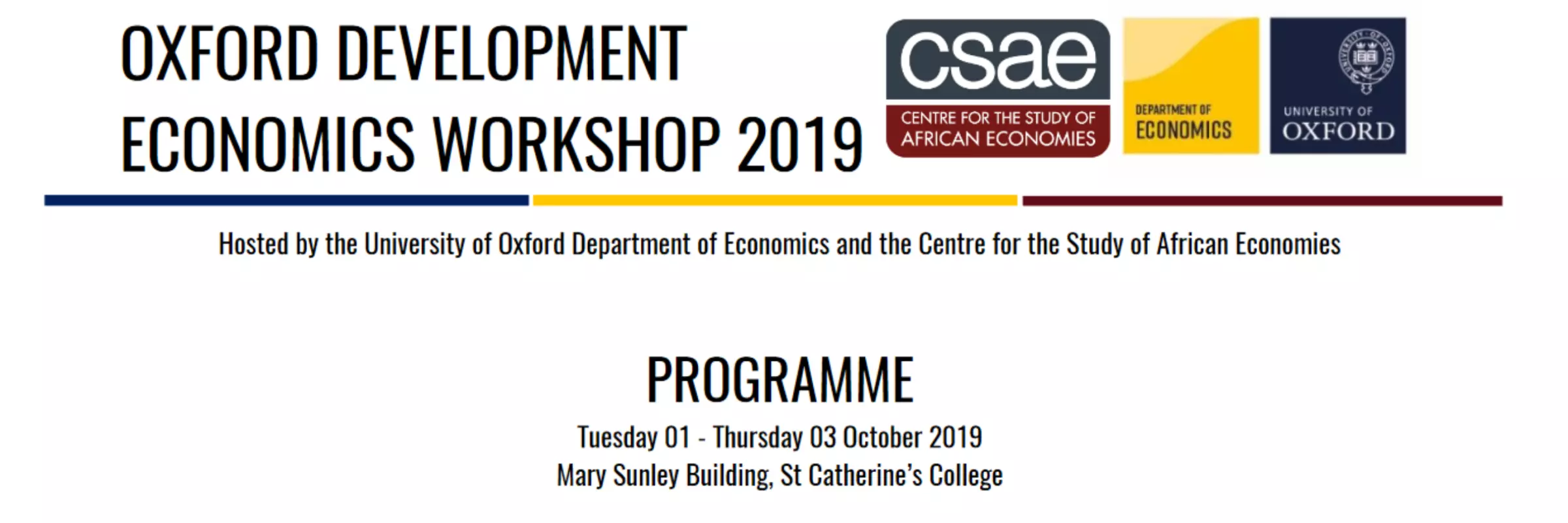 OXDEV 2019 Programme Image