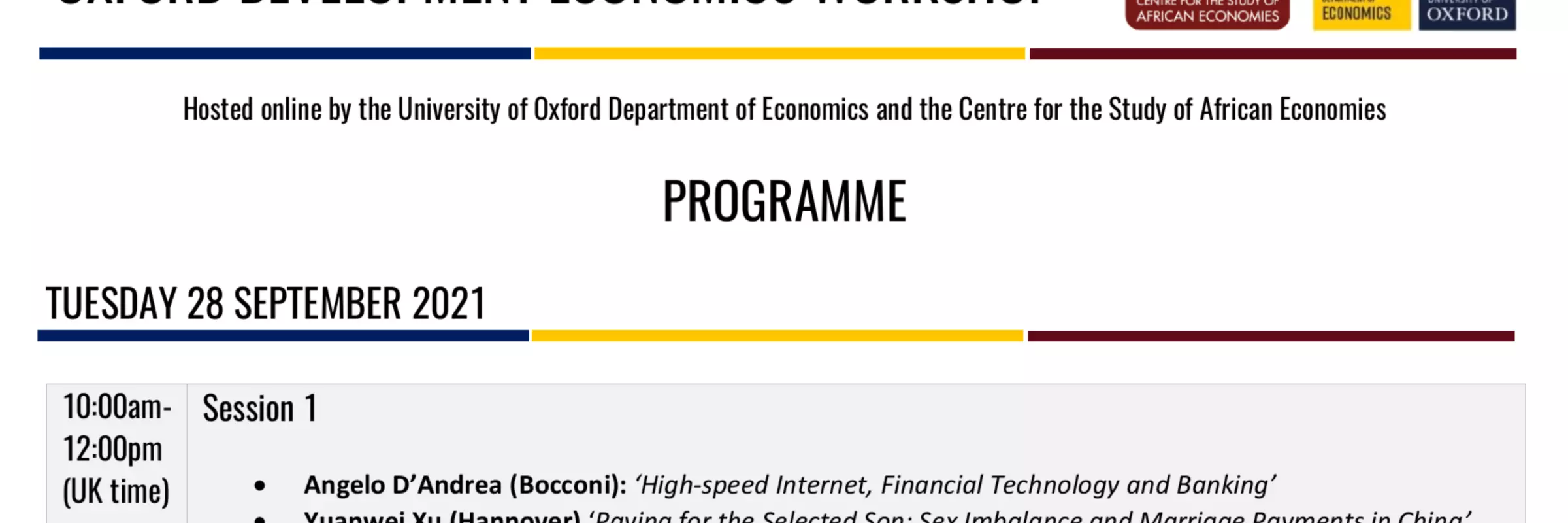 OxDev2021programme screenshot