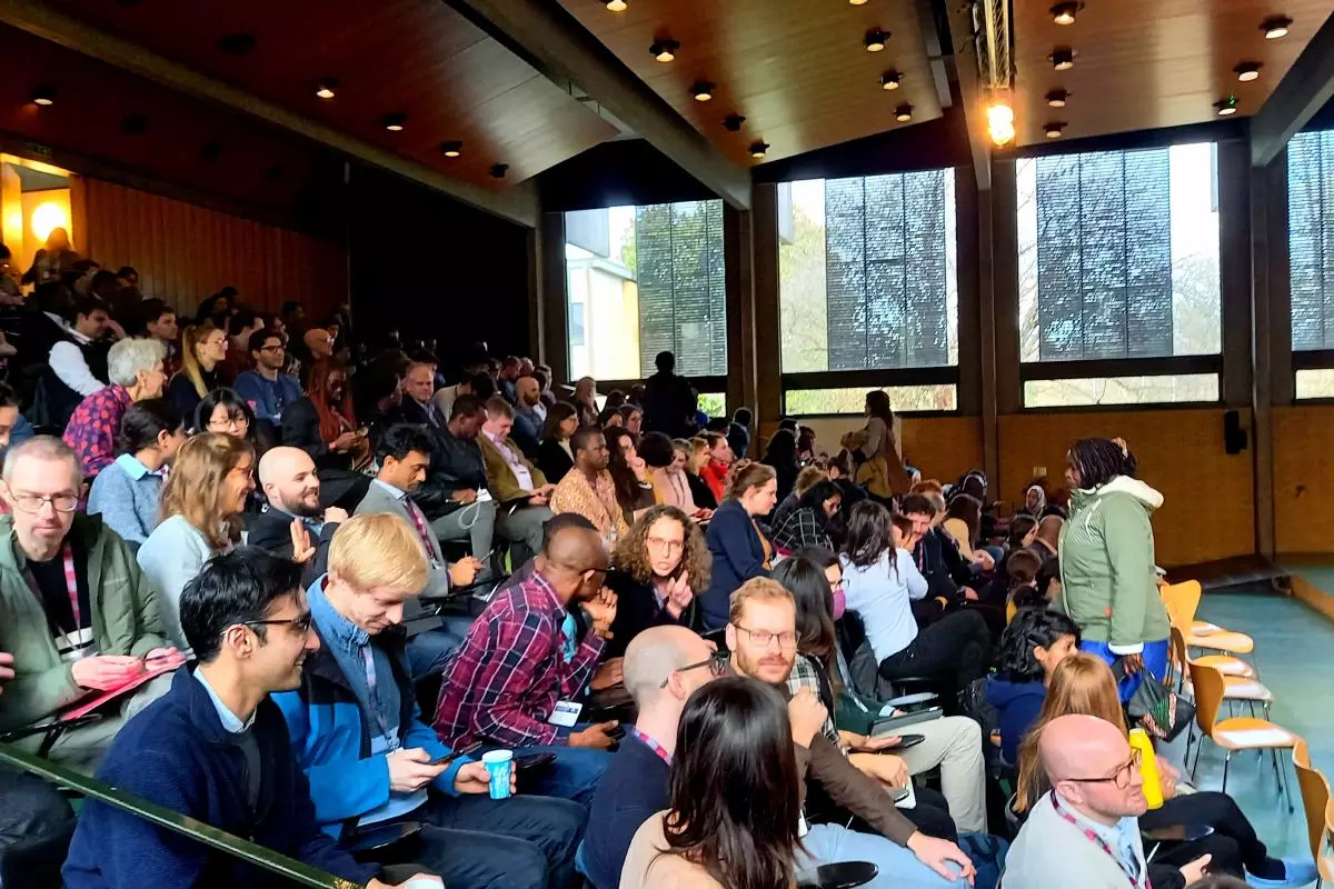 A full lecture theatre at the CSAE Conference