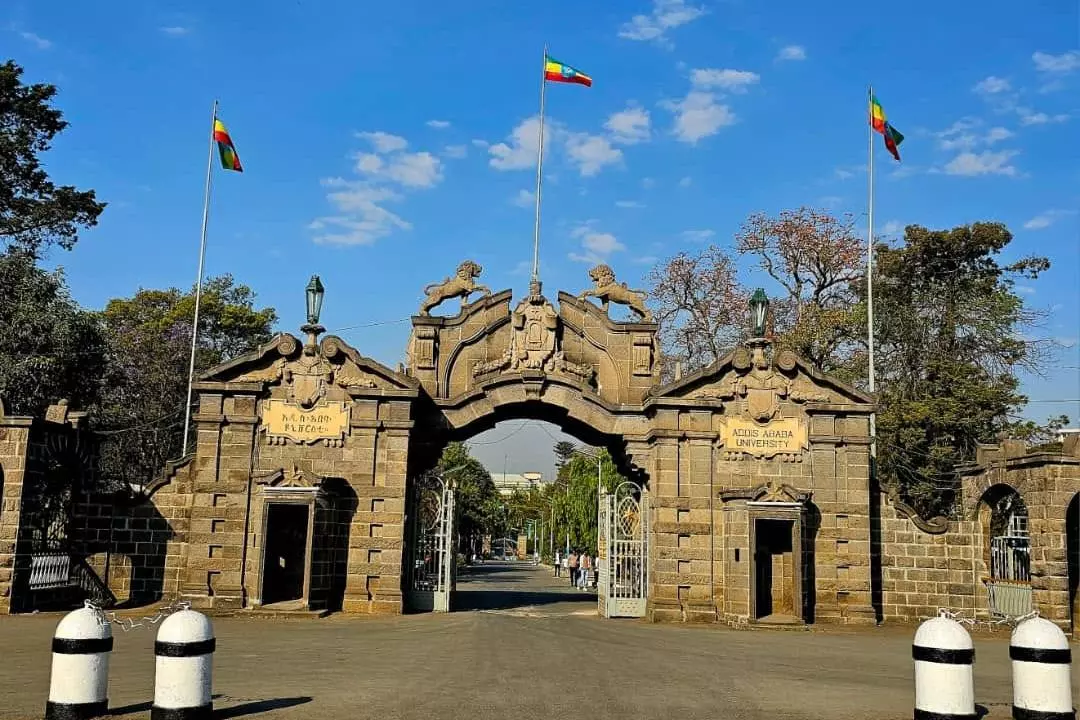 Photo of arches at Addis Ababa University, Ethiopia
