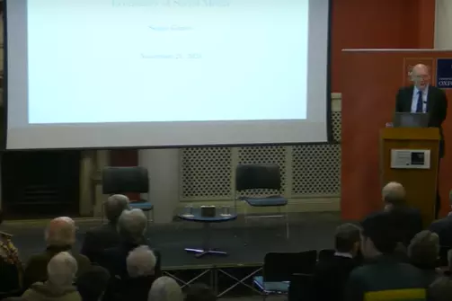 Screenshot of recording from the event 'Fighting misinformation on social media: the role of economic research'