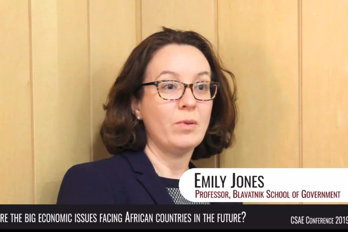 Emily Jones speaking at CSAE2019