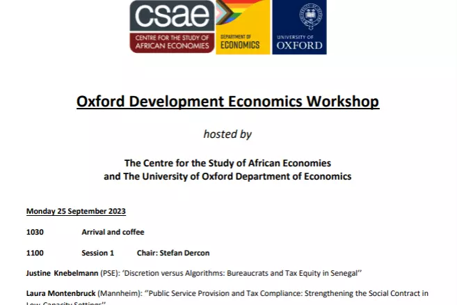 oxdev23 programme screenshot