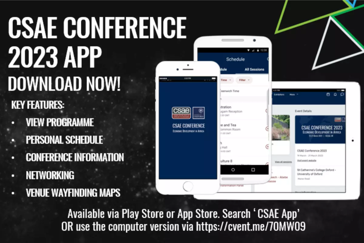 CSAE App graphic with images of mobile and tablet features