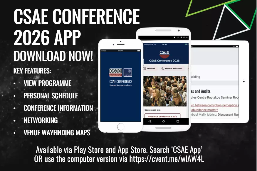 Mobile phones and a tablet with screenshots from the CSAE App